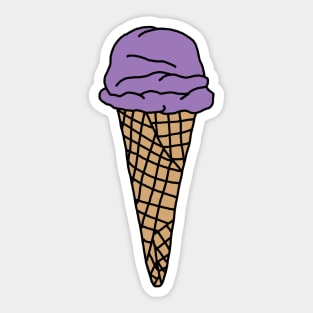 ube ice cream, halo halo Sticker